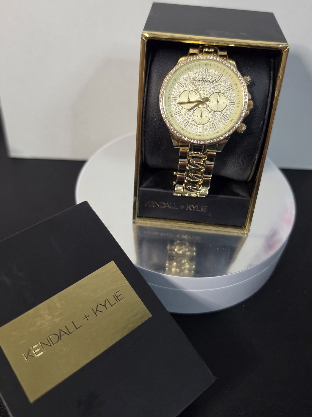Kendall & Kylie Gold Crystal Accent Women's Wristwatch